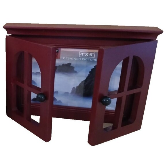 NEW Wooden Window Picture Frame Desktop Holds 4x6 Photos - Picture 2 of 13
